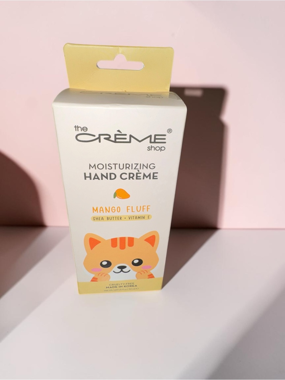 NEW The Crème Shop Mango Fluff Hand Cream Shea Butter Vitamin E 1 oz